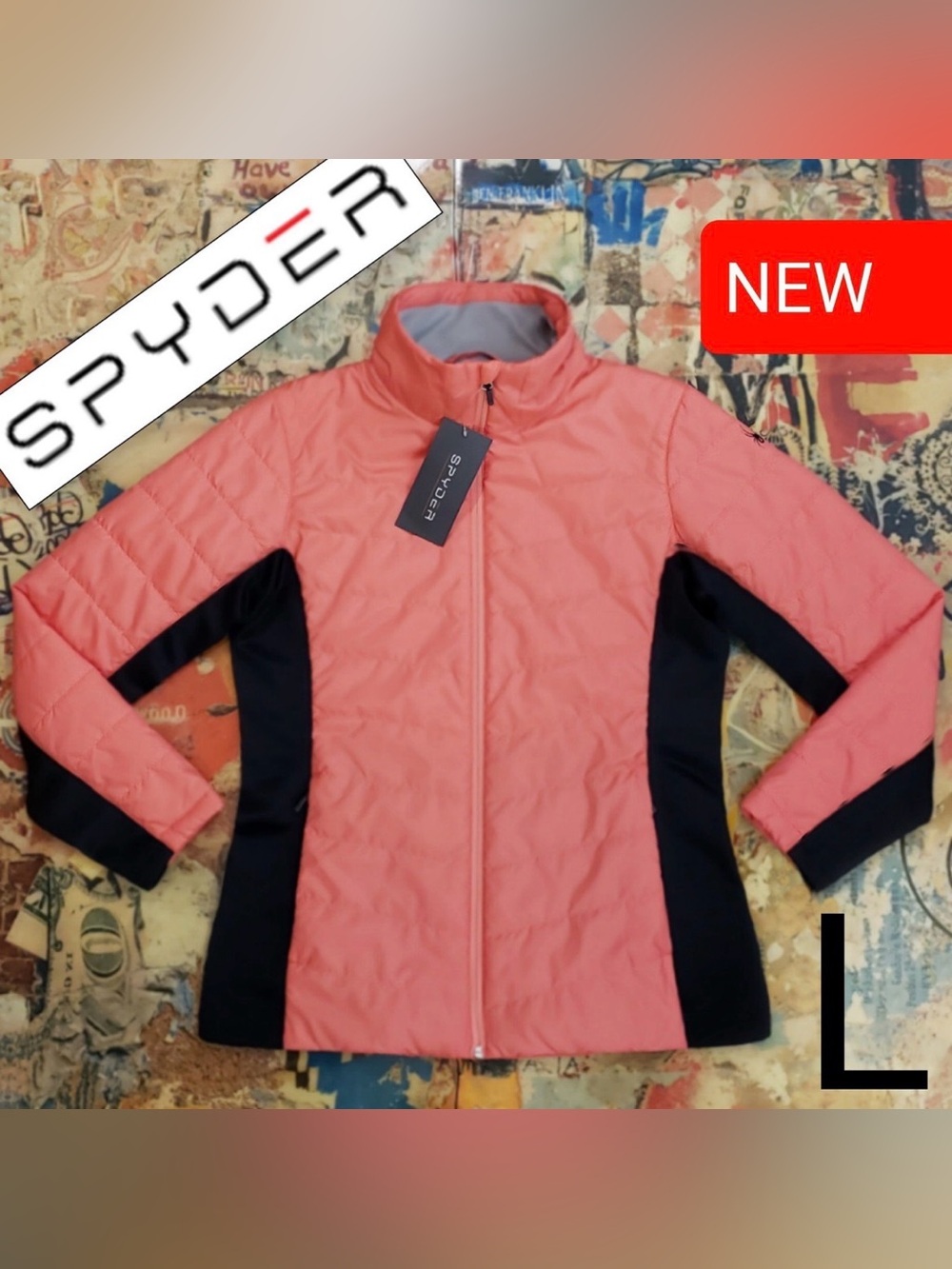 $169 New Spyder Synthetic Down Insulator Ski Jacket / Snowboard Jacket! L